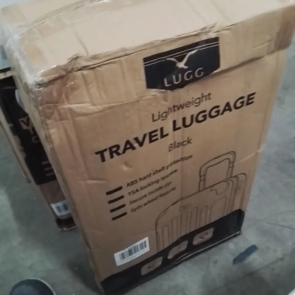 BOXED LUGG TRAVEL LUGGAGE BLACK