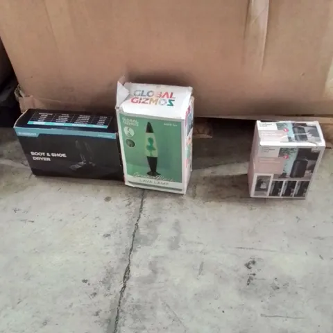 PALLET CONTAINING A LARGE QUANTITY OF ELECTRICAL PRODUCTS TO INCLUDE;LAVA LAMP,DIFFUSER,SHOE DRYER