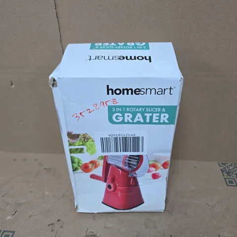 BOXED HOMESMART 3IN1 ROTARY SLICER & GRATER