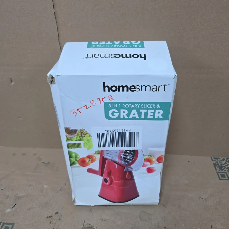 BOXED HOMESMART 3IN1 ROTARY SLICER & GRATER