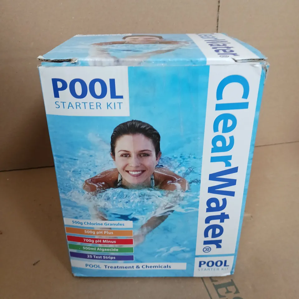 CLEAR WATER POOL STARTER KIT RRP £29.99