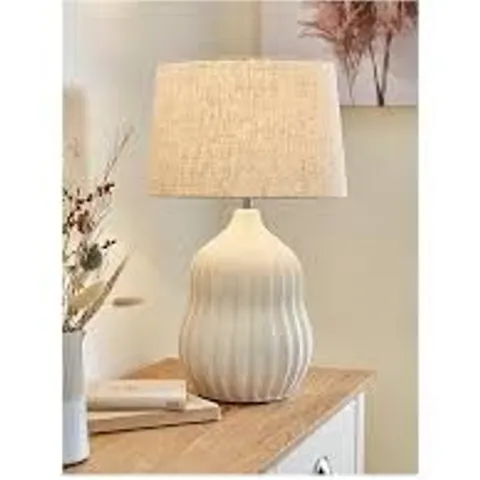 BOXED EVERLY CERAMIC TABLE LAMP - COLLECTION ONLY