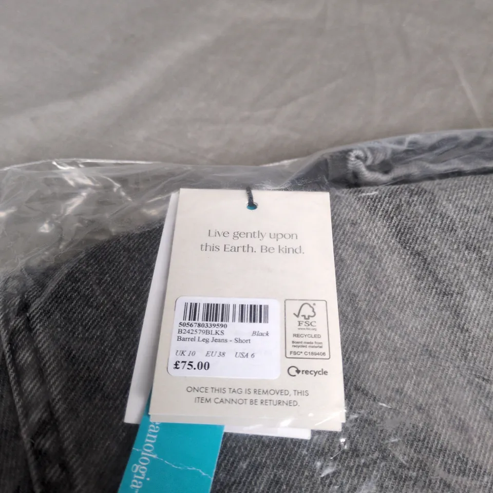 NOBODYS CHILD BARREL LEG JEANS SHORT UK 10 WITH TAGS