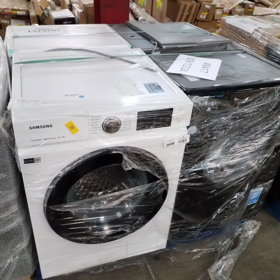 PALLET OF APPROXIMATELY 4 UNPROCESSED RAW RETURN WHITE GOODS TO INCLUDE;