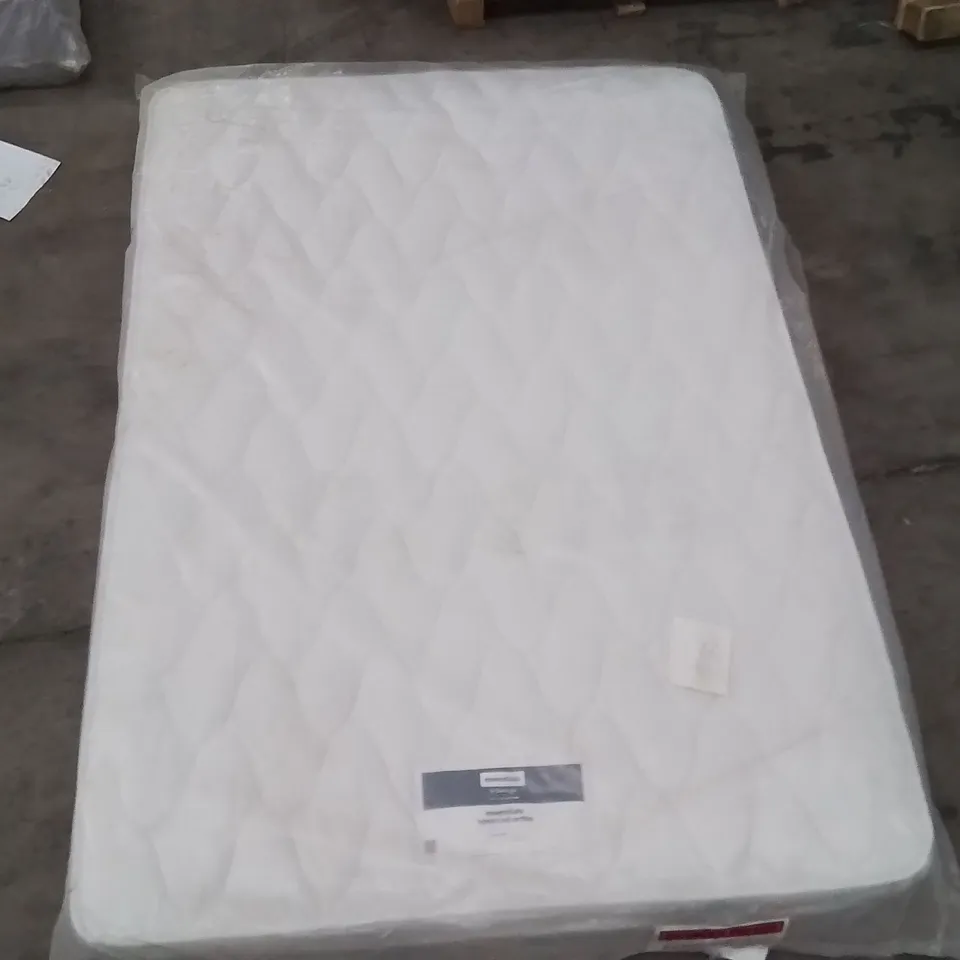 QUALITY BAGGED SILENTNIGHT ESSENTIALS OPEN COIL DOUBLE MATTRESS 