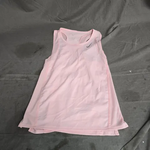 NIKE DRI-FIT VEST IN LIGHT BLUSH SIZE XS