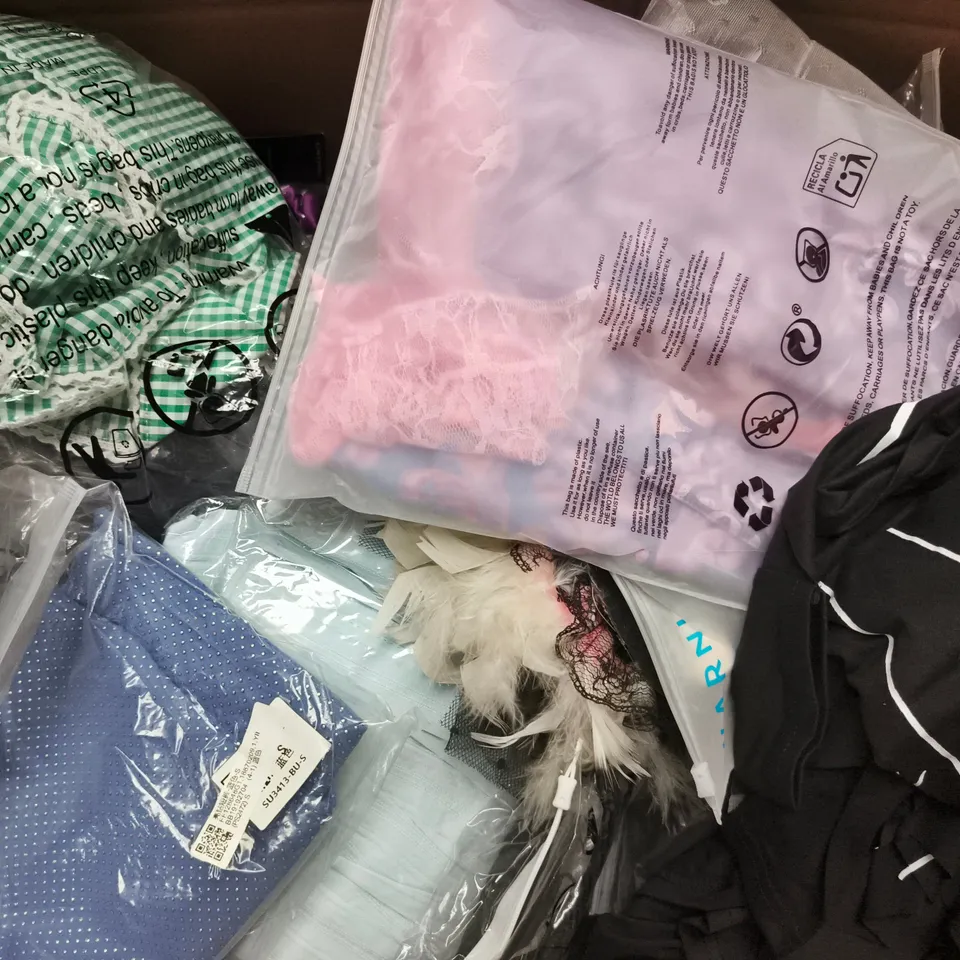 APPROXIMATELY 20 ASSORTED CLOTHING AND FASHION PRODUCTS IN VARIOUS STYLES AND SIZES - COLLECTION ONLY