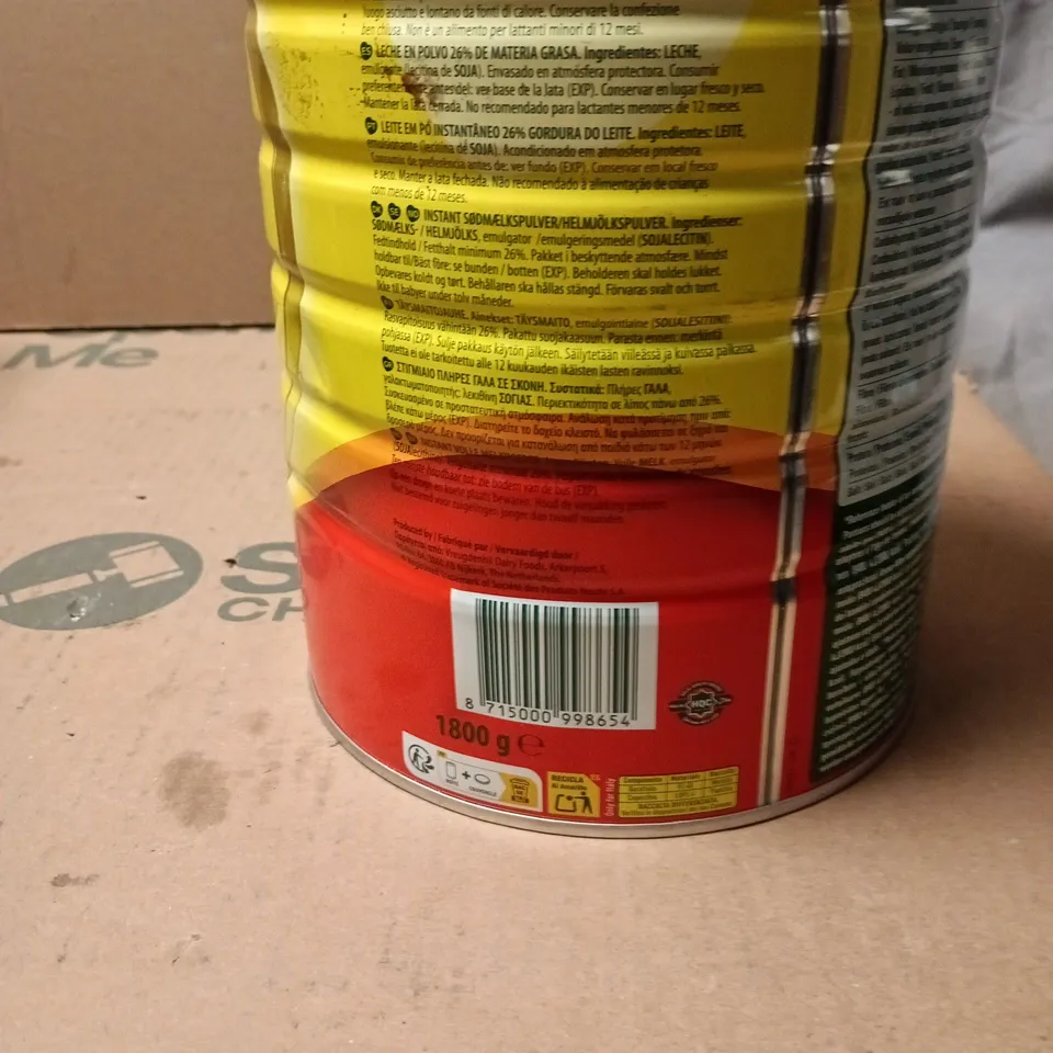 NESTLÉ NIDO INSTANT FULL CREAM MILK POWDER 1800 G TIN