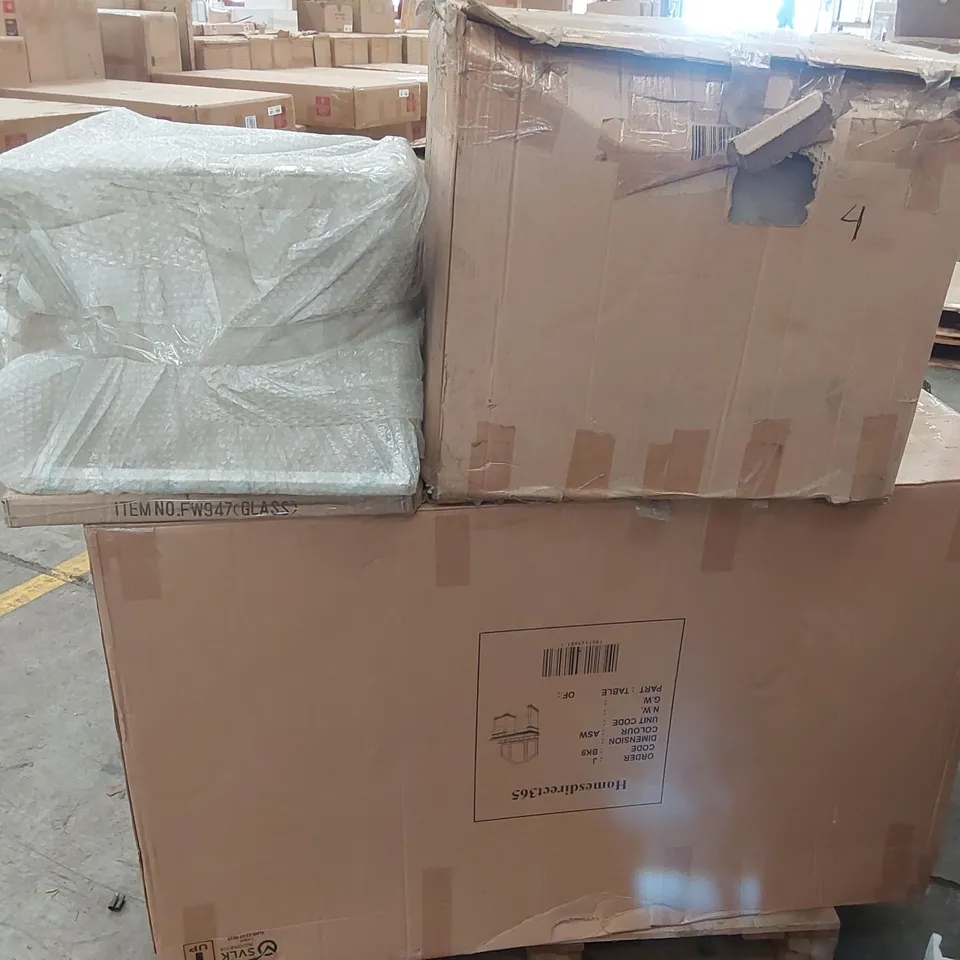 PALLET CONTAINING ASSORTED DESIGNER HOMESDIRECT365 FURNITURE PARTS 