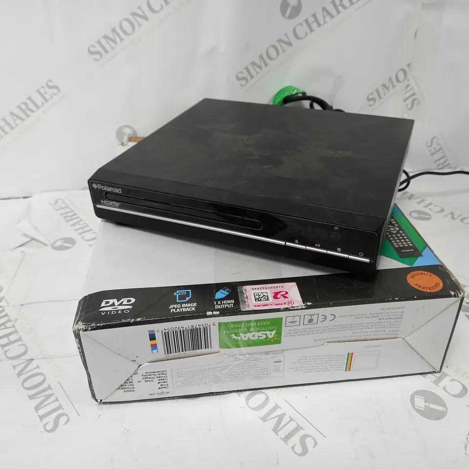 BOXED POLAROID COMPACT HDMI DVD PLAYER