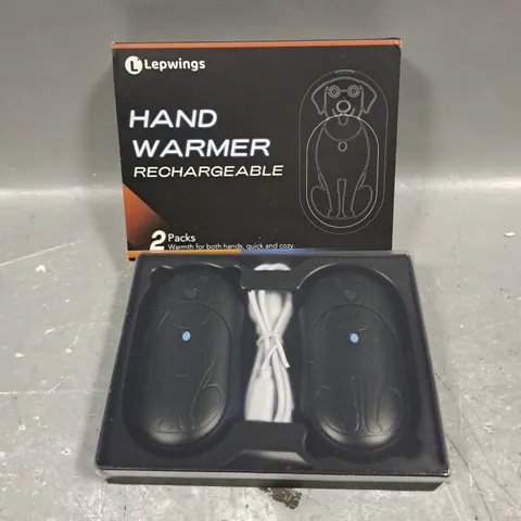 BOXED LEPWINGS RECHARGEABLE HAND WARMERS 