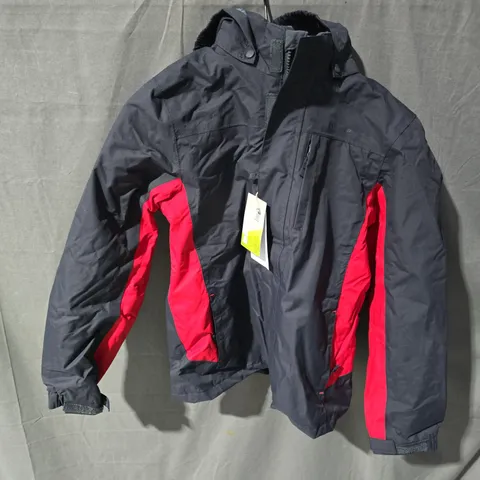 MOUNTAIN WAREHOUSE KIDS' JACKET – NAVY OUTER WITH RED FLEECE LINING, 11–12 YEARS