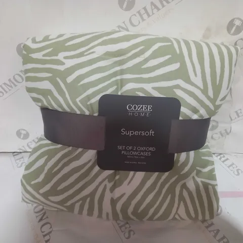 COZEE HOME ABSTRACT ANIMAL PRINT SET OF 2 SHAMS