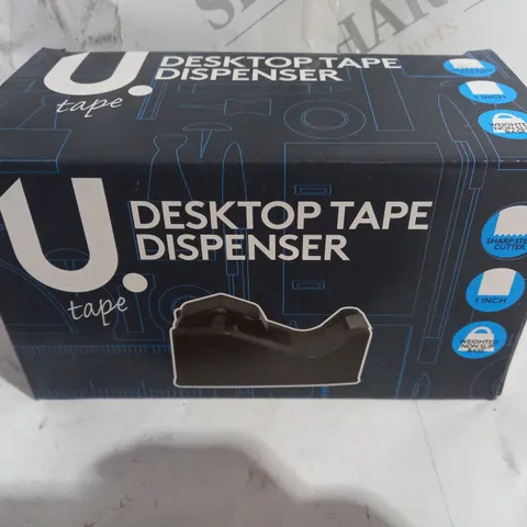 BOX OF APPROX 12 U TAPE DESKTOP TAPE DISPENSER