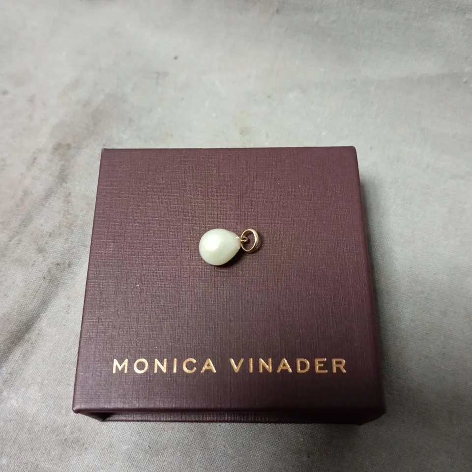MONICA VINADER PEARL PENDANT ON GOLD BAIL 