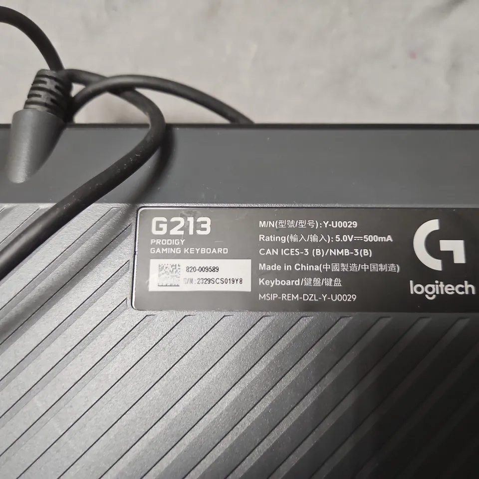 LOGITECH G213 PRODIGY GAMING KEYBOARD