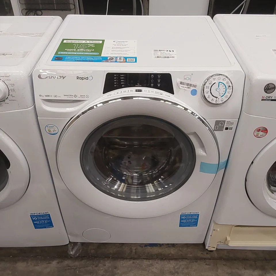 CANDY RO16106DWMCE-80, RAPIDO 10KG FREESTANDING WASHING MACHINE - WHITE
