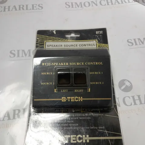 B-TECH BT32 SPEAKER SOURCE CONTROL