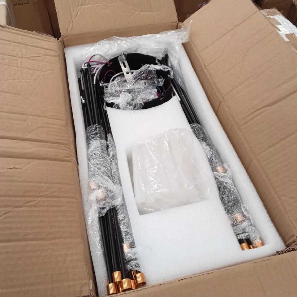 BOXED HANGING PENDANT LIGHT - BLACK (1 BOX)