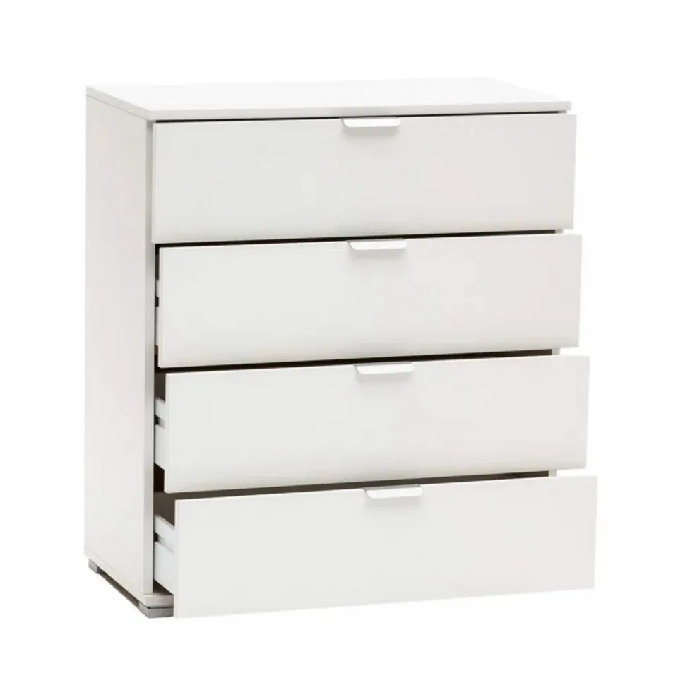 BOXED DOWNERS 4-DRAWER CHEST OF DRAWERS (1 BOX)