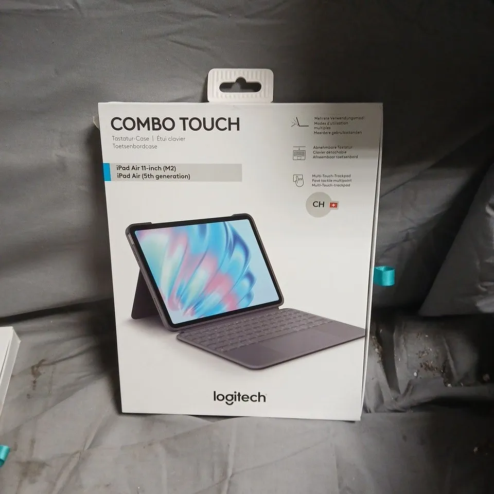 LOGITECH COMBO TOUCH KEYBOARD CASE FOR IPAD AIR 11-INCH (M2) – BOXED