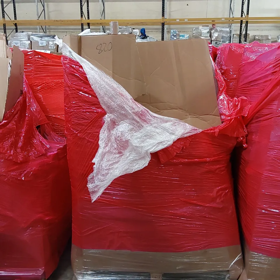PALLET OF ASSORTED ITEMS INCLUDING: AIR FRYER, MICROWAVE OVEN, HOT/COLD WATER PURIFIER, ROLLER BLINDS ECT