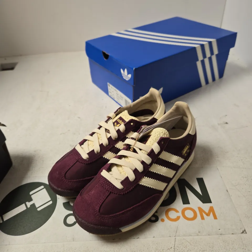 ADIDAS SL 72 RS J JUNIOR SNEAKERS – UK 4, MAROON 
