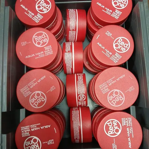 APPROXIMATELY 20 RED ONE HAIR WAX TUBS - 150ML