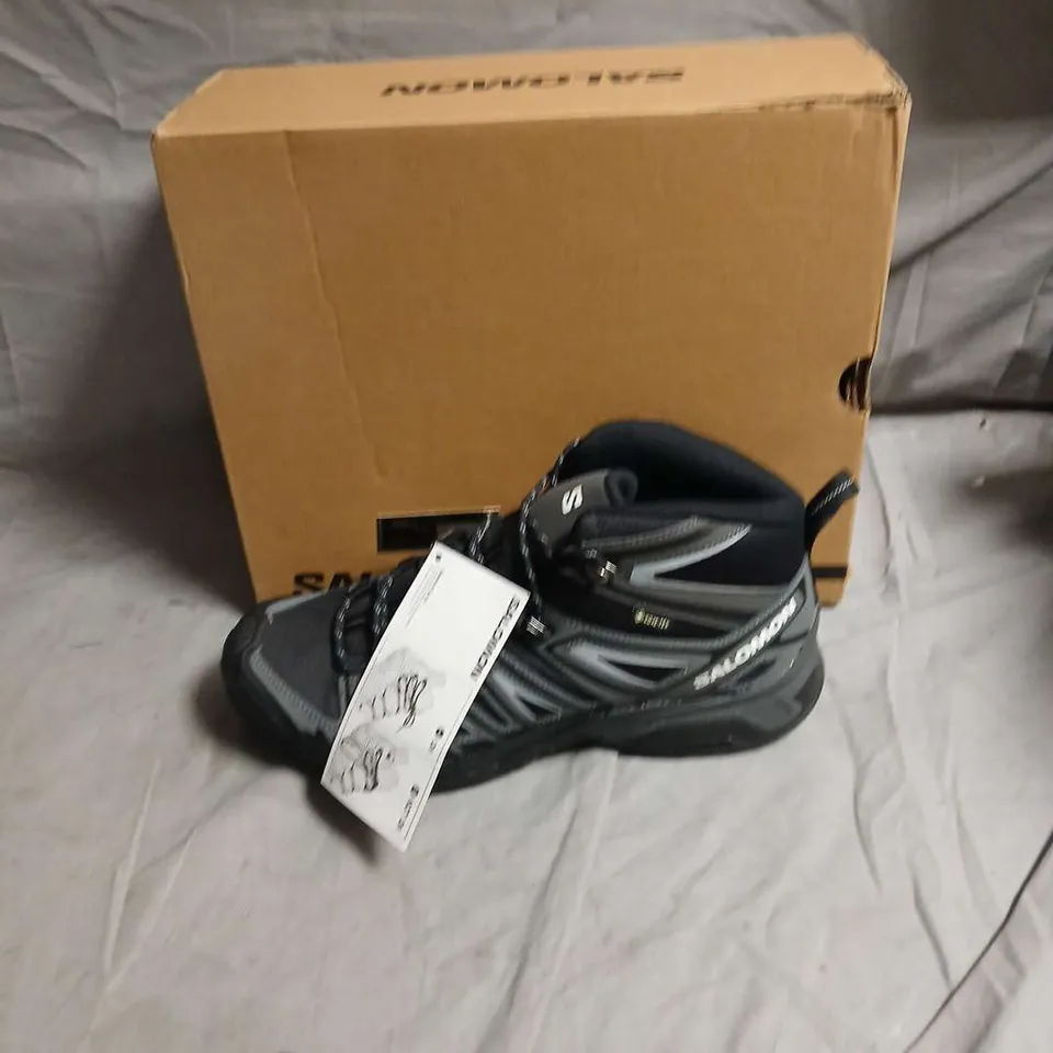 SALOMON HIKING BOOTS – BLACK & GREY - SIZE UK 8.5