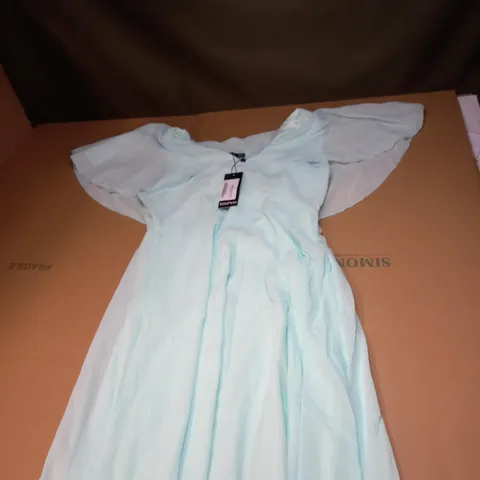 WOMENS CHIFFON CAPE SLEEVE MAXI BRIDESMAID DRESS SIZE 14