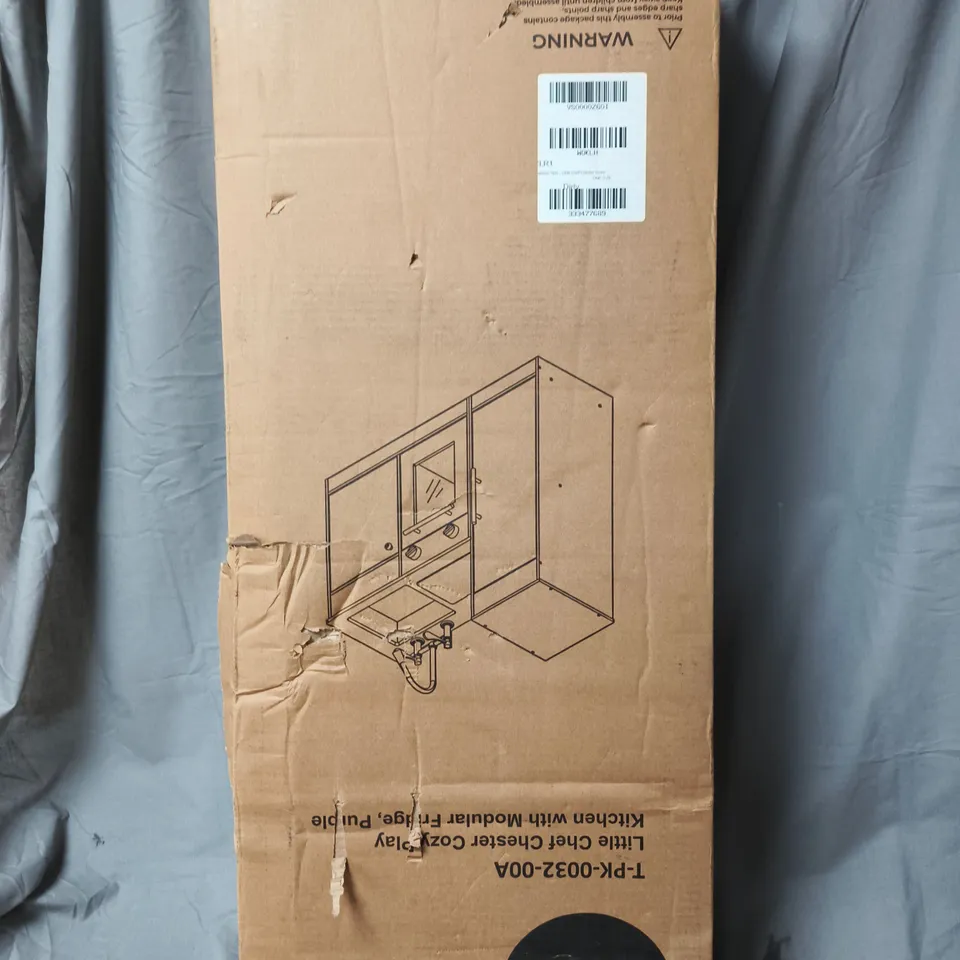 LITTLE CHEF CHESTER SLEEK PLAY KITCHEN - PURPLE