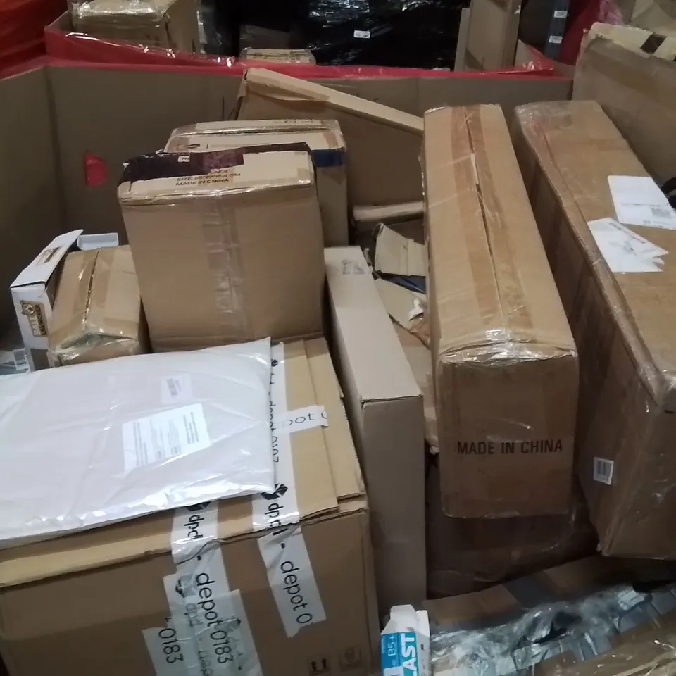 PALLET OF ASSORTED HOUSEHOLD GOODS AND PRODUCTS TO INCLUDE;TOILET SEAT,MAKEUP MIRROR,MIRROR 