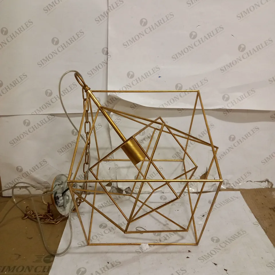 VETERI 1IT PENDANT WITH GOLD LEAF FINISH