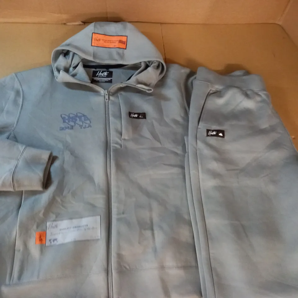 HUSTLE ZIP THROUGH TRACK TOP AND PANTS - 5
