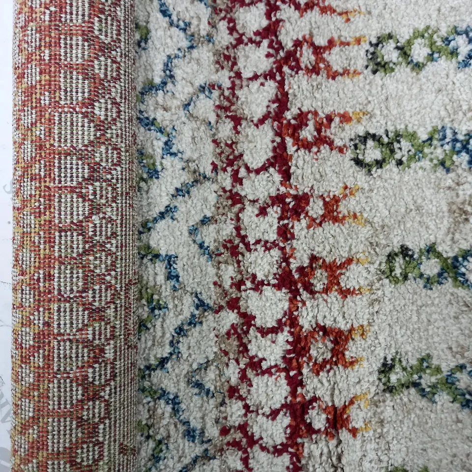 WORLD MENAGERIE AMAZON CREAM RUG 60 X 110CM
