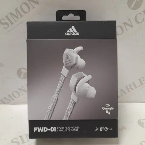 ADIDAS FWD-01 WIRELESS BLUETOOTH SPORTS EARPHONES - LIGHT GREY