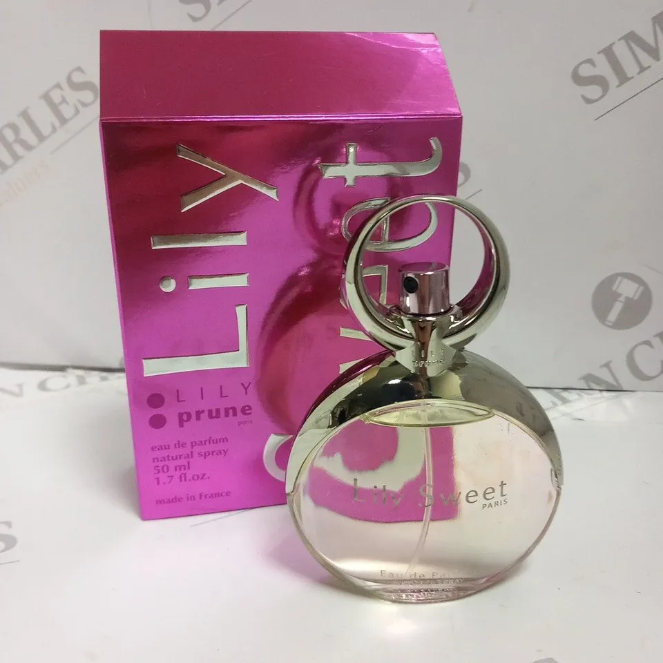 APPROXIMATELY 6 BOXED LILY PRUNE SWEET EAU DE PARFUM 50ML
