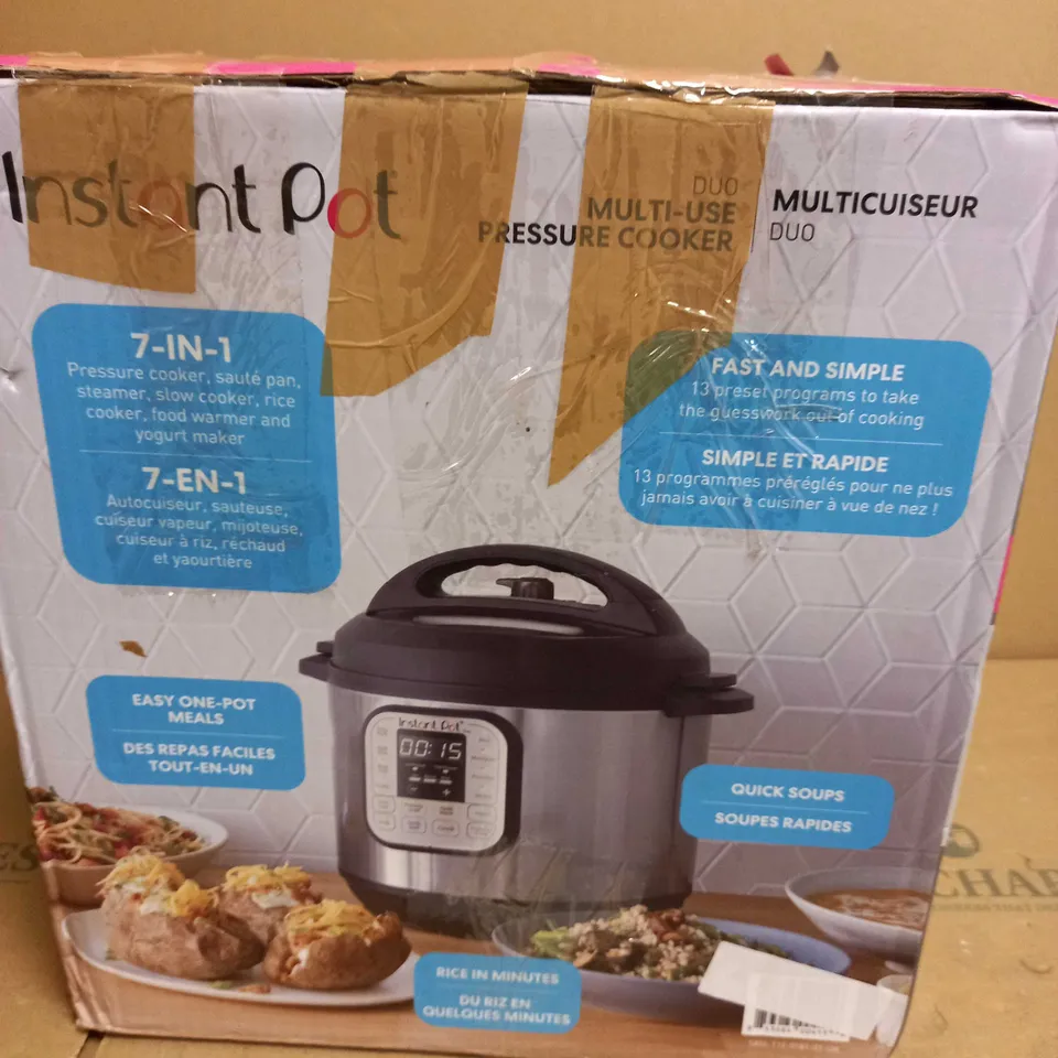 INSTANT POT DUO SMART PRESSURE COOKER