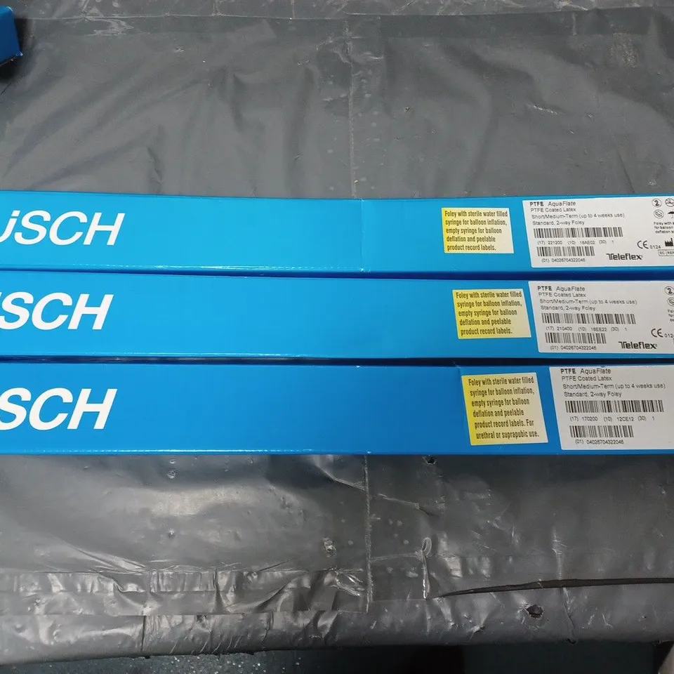 LOT OF 3 RUSCH AQUAFLATE CATHETER