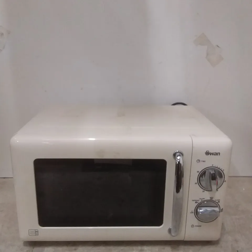 SWAN MANUAL MICROWAVE OVEN SM22080C CREAM RRP £54.99