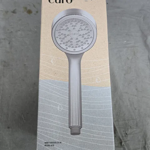 CURO SHOWER HEAD WITH TRIPLE FILTRATION SYSTEM – BOXED (KDF-55, CALCIUM SULFITE & ACTIVATED CARBON)