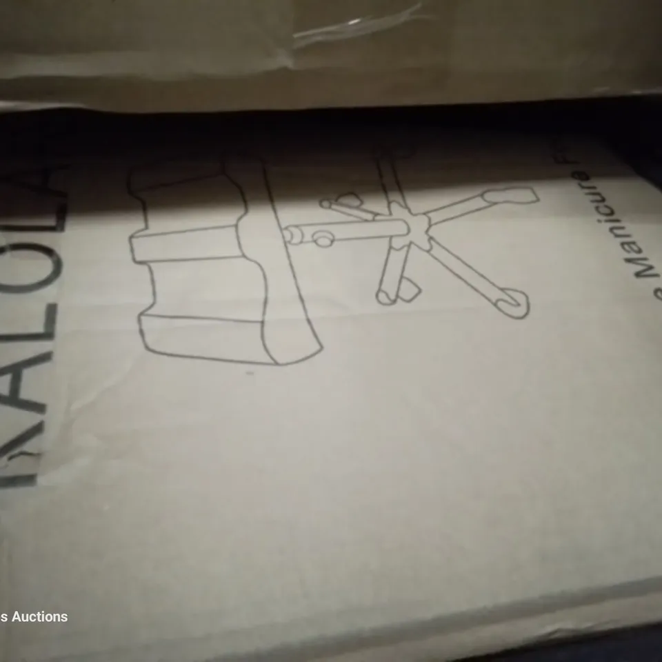 PALLET OF ASSORTED PRODUCTS, INCLUDING, PEDICURE STOOL, VOSPEED STAND MIXER, STANDARD LAMP SHADE, SPIN MOPS, OUTDOOR RUG, INFLATABLE MATTRESS.