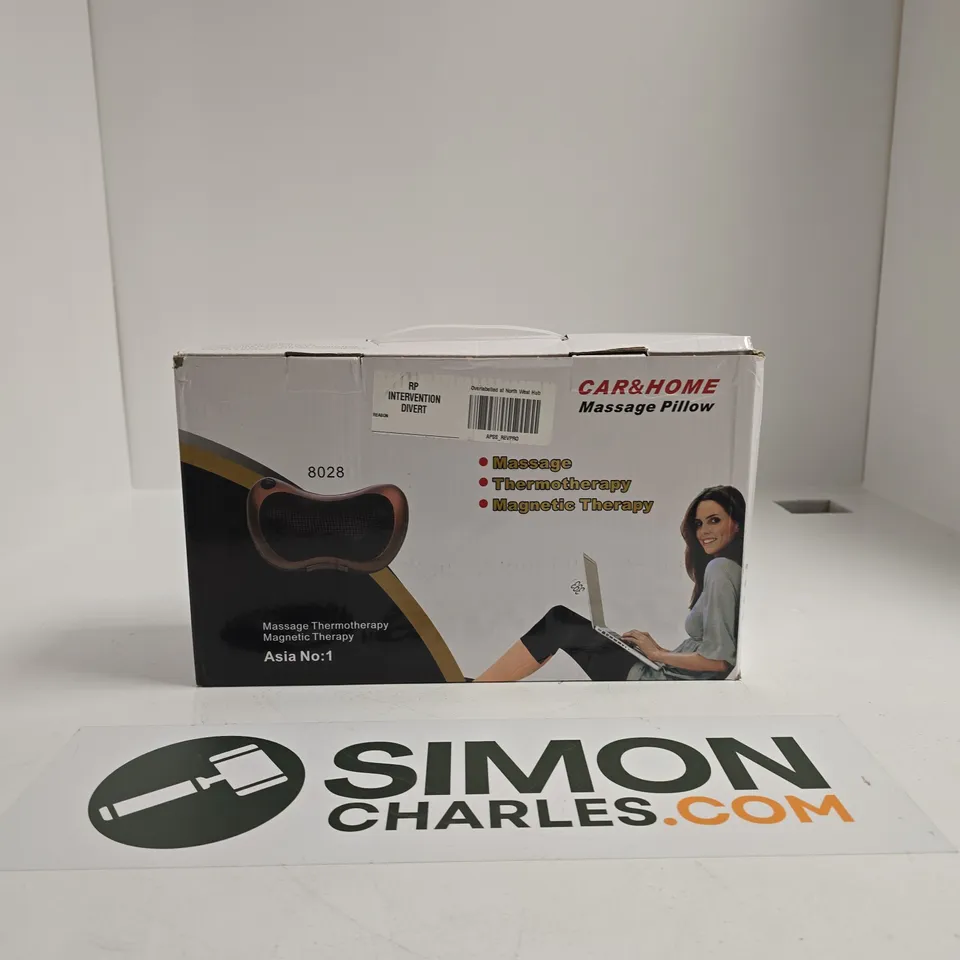 BOX OF APPROXIMATLEY 20 ASSORTED PRODUCTS INCLUDING CAR&HOME MASSAGE PILLOW, LED STRIP LIGHTS AND RECHARGEABLE WIRELESS HAIR DRYER