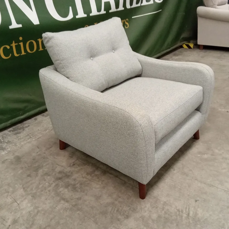 DESIGNER LIGHT BLUE FABRIC CHAIR