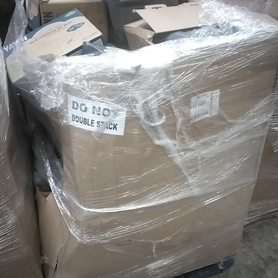 PALLET TO CONTAIN PALLET OF ASSORTED GOODS WHICH INCLUDE; SELF INFLATING AIR BEDS, ELECTRIC BLANKET, SIMILAR PRODUCTS ETC