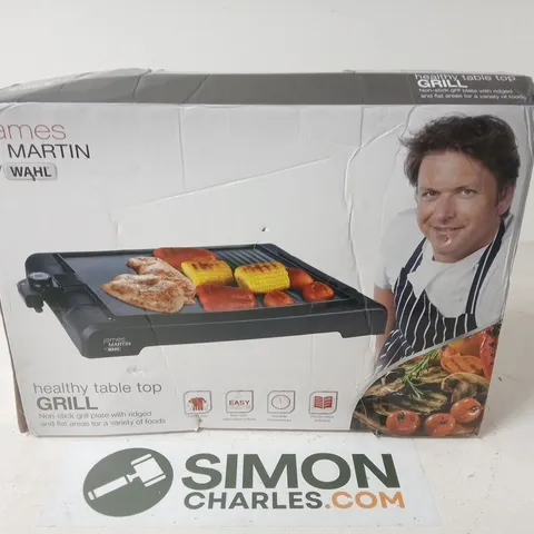 JAMES MARTIN BY WAHL HEALTHY TABLE TOP GRILL β BOXED
