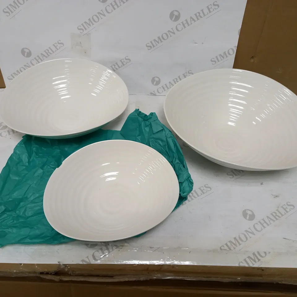 PORT MERION SOPHIE CONRAN SET OF 3 SALAD BOWLS 