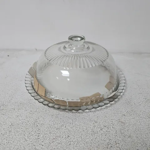 LUMINARC VINTAGE CLEAR GLASS DOME