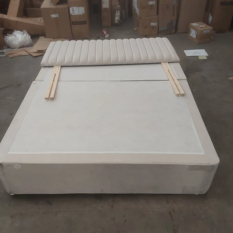 NAKISHA DIVAN BASE WITH HEADBOARD - 4'6 DOUBLE, 2 DRAWERS