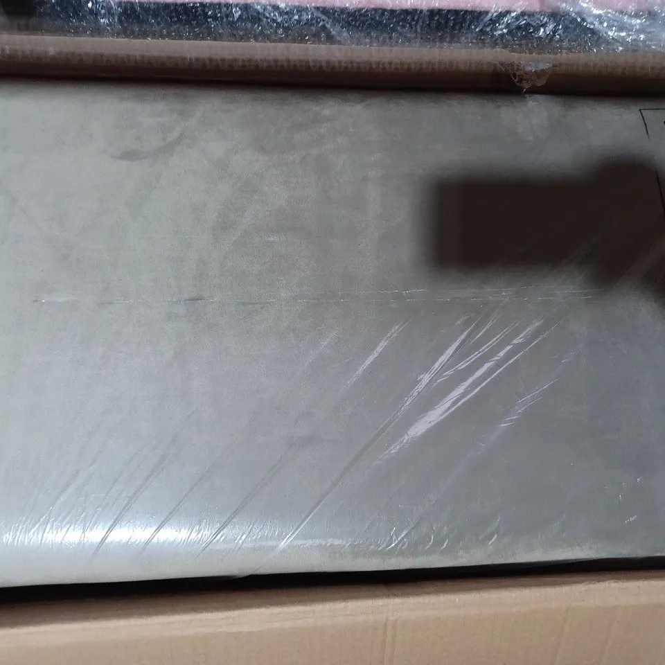 ALISON CORK VELVET RUSSIAN DOLL STORAGE OTTOMAN, SILVER MINK [COLLECTION ONLY]